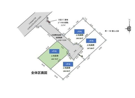 区画図 お好きなハウスメーカーで建築できます。