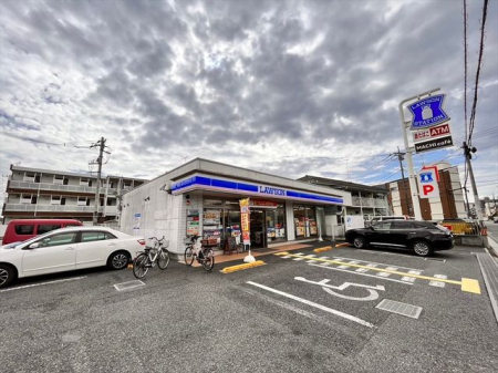 周辺環境 ローソン富士見水谷店 徒歩2分。24時間営業のコンビニエンスストア。 160m