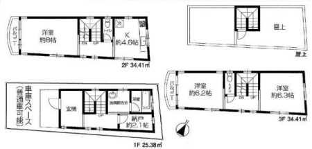 大空を仰げる、屋上付きのお住まい