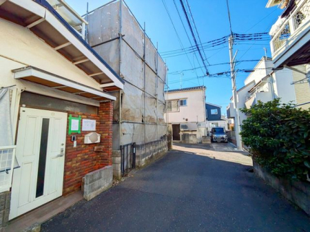 現地土地写真 北西角地です。