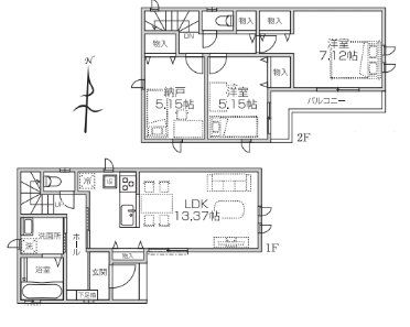 ～House Layout～使いやすい家具の配置や日々の導線をイメージした間取り。毎日の生活が豊かになる、そんな願いを込めた間取りです。3LDK+車1台分の駐車場