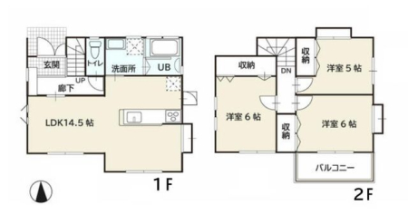  ■家族で過ごすリビングは南からの日差しが入る１４.５帖のゆとり■カウンターキッチンから家族の顔が見えるので、素敵な家族時間をお過ごしいただけます■キッチンから洗面スペースがスムーズ！