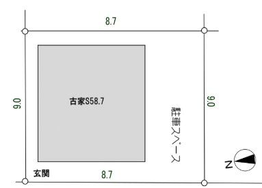区画図 ■敷地24.99坪あり■閑静な住宅街■西向きで陽当たり良好のお住まい