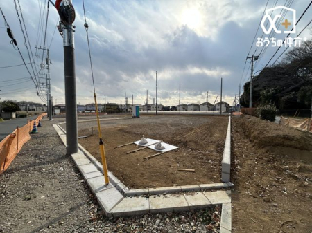 現地土地写真 21区画側から見た現地の様子