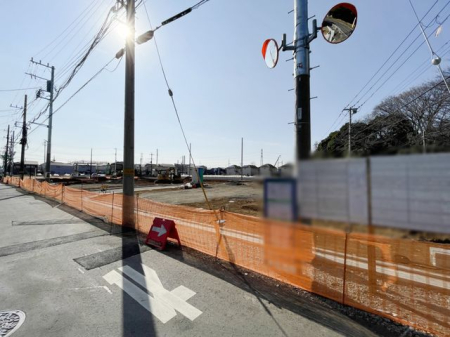 現地土地写真 全区画120m2超え！